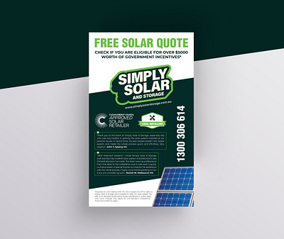 Solar Service Company flyer Design branding clean energy creative flyer graphic design graphic template green tecnology modern flyer solar company solar panel solar power solar service solar system