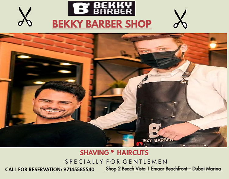Men Hair Salon Dubai by bekkybarber on Dribbble