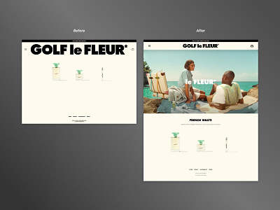 Golf le Fleur* Category Page Revision clean concept design golf golf le fleur minimal revision simple tyler the creator ui web web design website website design
