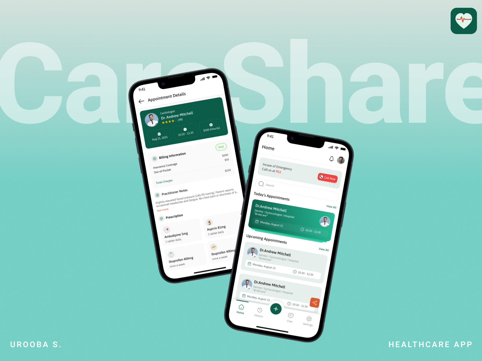 Care Share — Healthcare App UI app design appointment booking branding healthcare medical app mobile app mobile ui product design telehealth ui design ux design