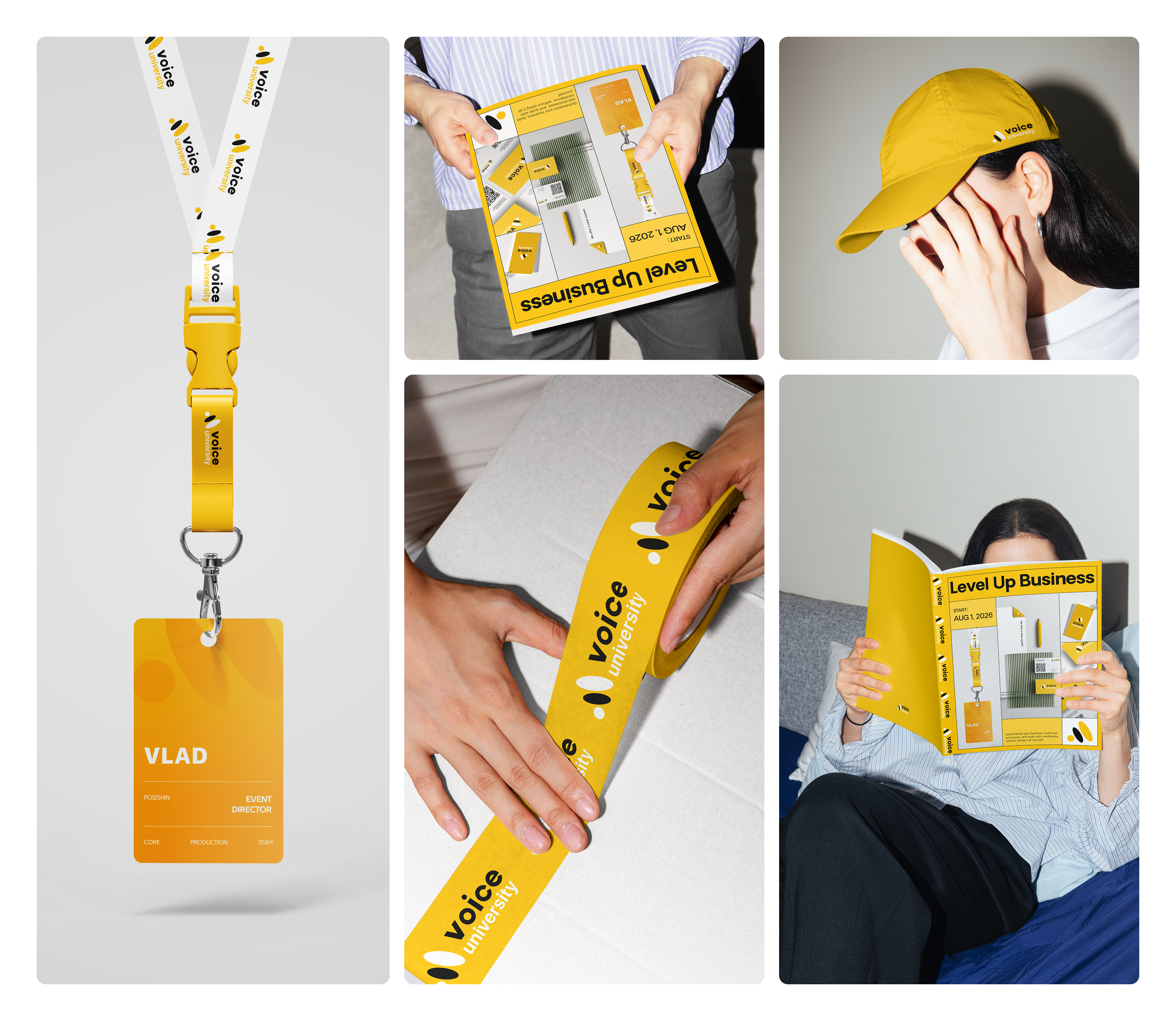 Voice University — Brand Identity Design branding graphic design logo