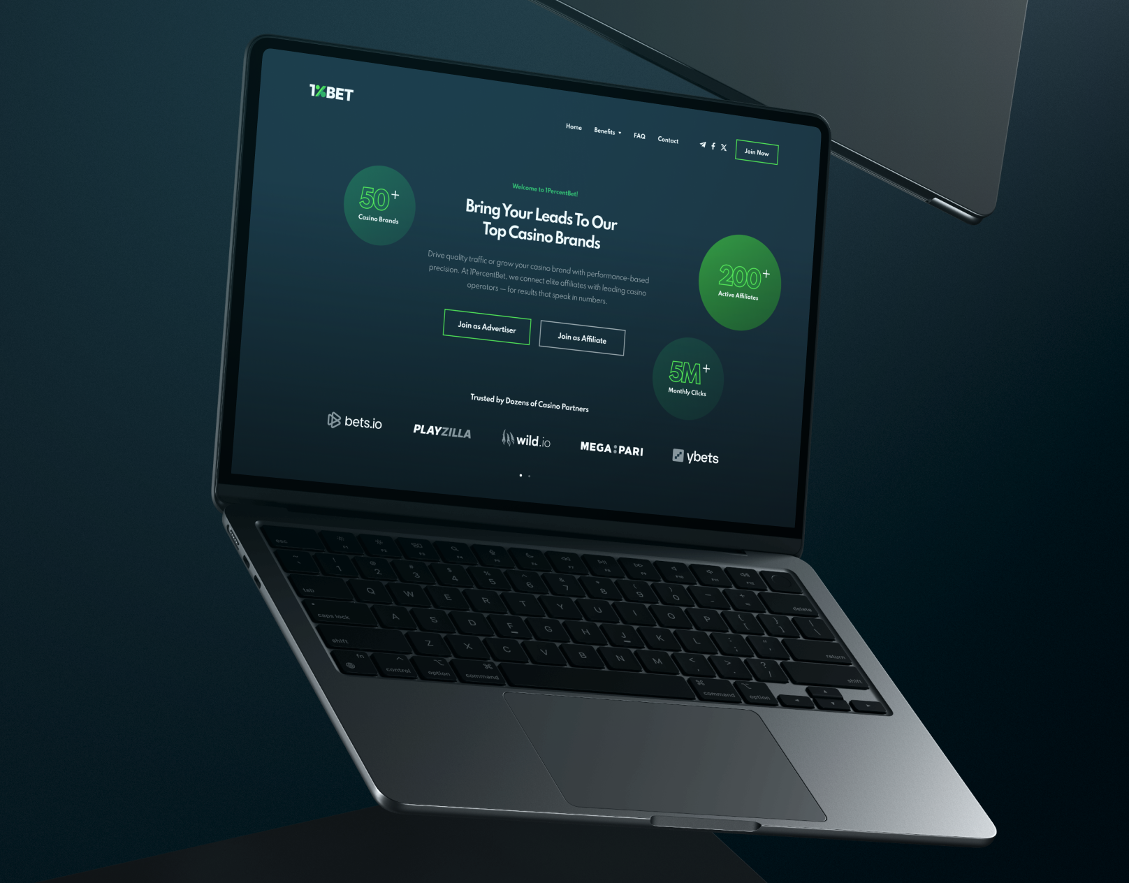 1%Bet iGaming Affiliate Network affiliate marketing affiliate network brand identity branding crypto fintech gambling igaming landing page logo design online casino performance marketing product design saas sports betting ui design uiux ux design visual identity web design