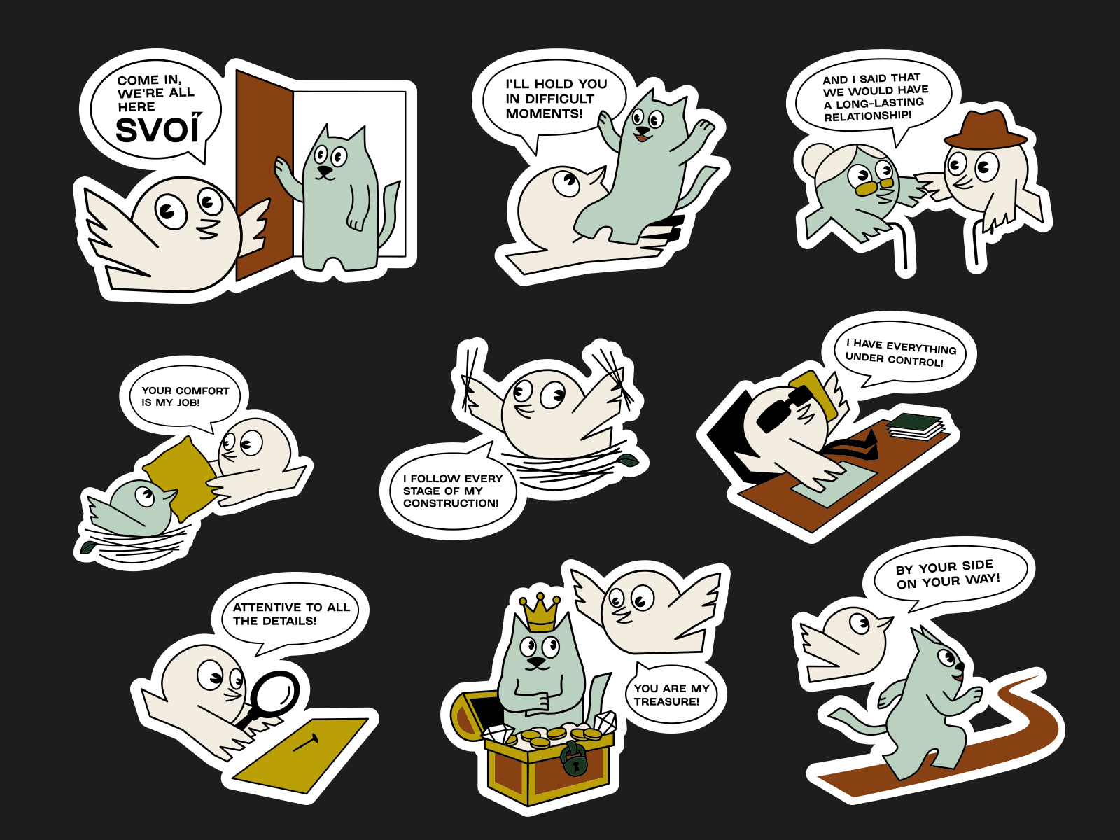 Brand Mascot & Stickers Design brand character brand identity branding character design graphic design identity mascot mascot design sticker design sticker pack stickers vector illustration visual identity