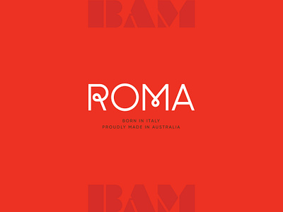 Roma branding design graphic design identity italian logo logo design pasta pizza red restaurant roma roma pizza roma pizza restaurant