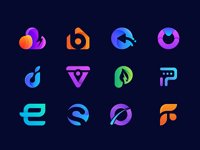 Modern logo design abstract, gradient logo brand branding design graphic design logo mordanlogo typography uniklogo vector