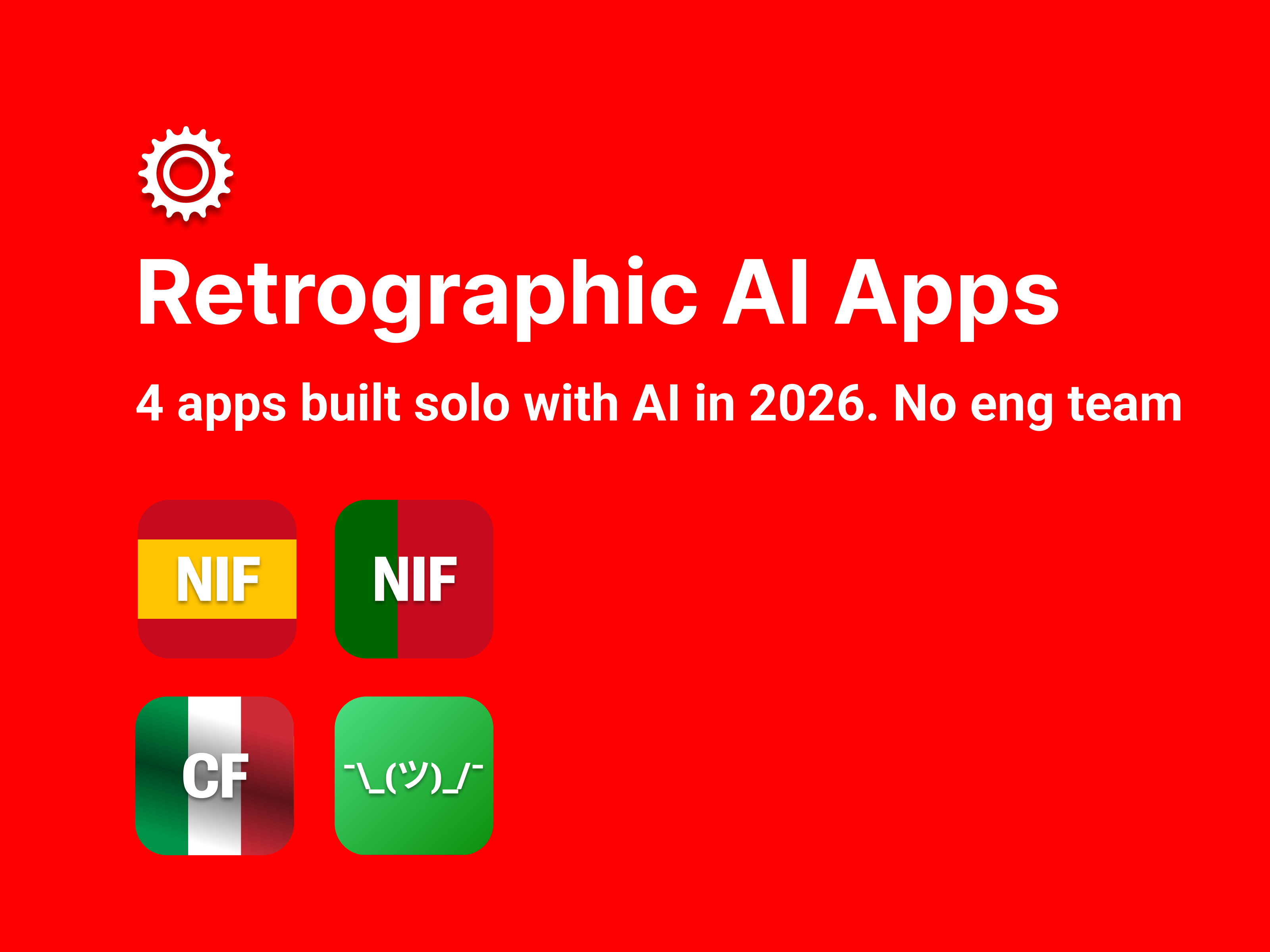Retrographic AI Android Apps for €1 android app cat cf emoji flag id identification italy keyboard nif number portugal purchase retrographic shrug spain sprocket tax tool