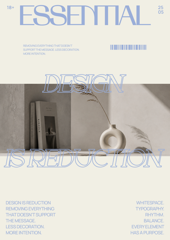 Poster | ESSENTIAL branding design poster typography ui
