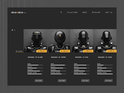 AKASAKA Corporation Droid Store 01FDV artificial intelligence construction cyberpunk dark theme design droid engineering flat design futuristic graphic design military police responsive design robotics sci fi security store technology ui user interface