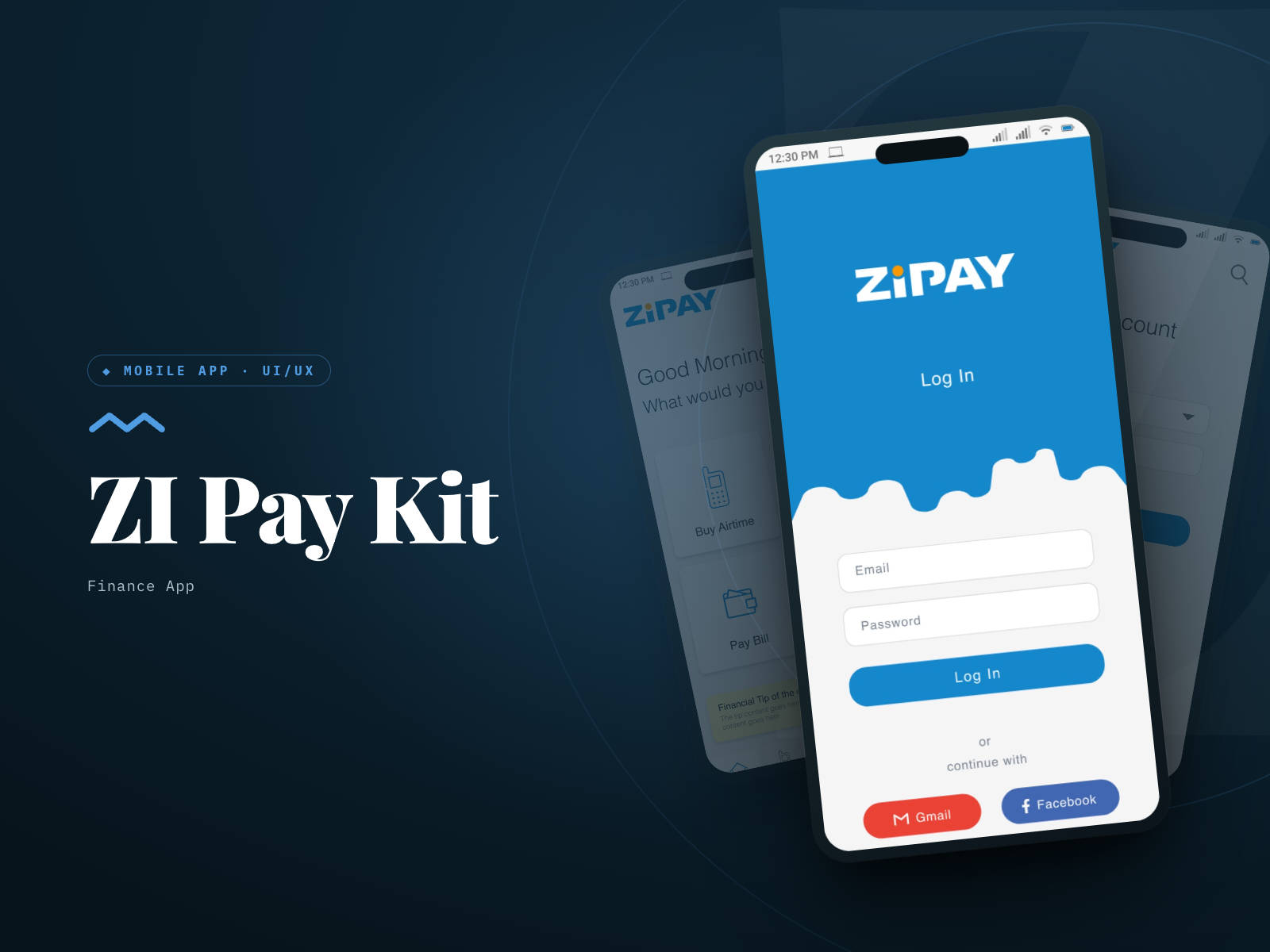 ZiPayKit - Finance APP adobe app design components design system figma finance app finance management financial sector front end interaction design ios mobile app development usability ux design wcag accessibility