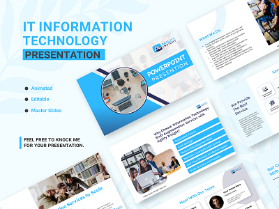 IT information technology branding presentation design agency branding business colorful corporate graphic design graphicdesign information it keynote logo modern pitchdeck powerpoint ppt presentation slides technology