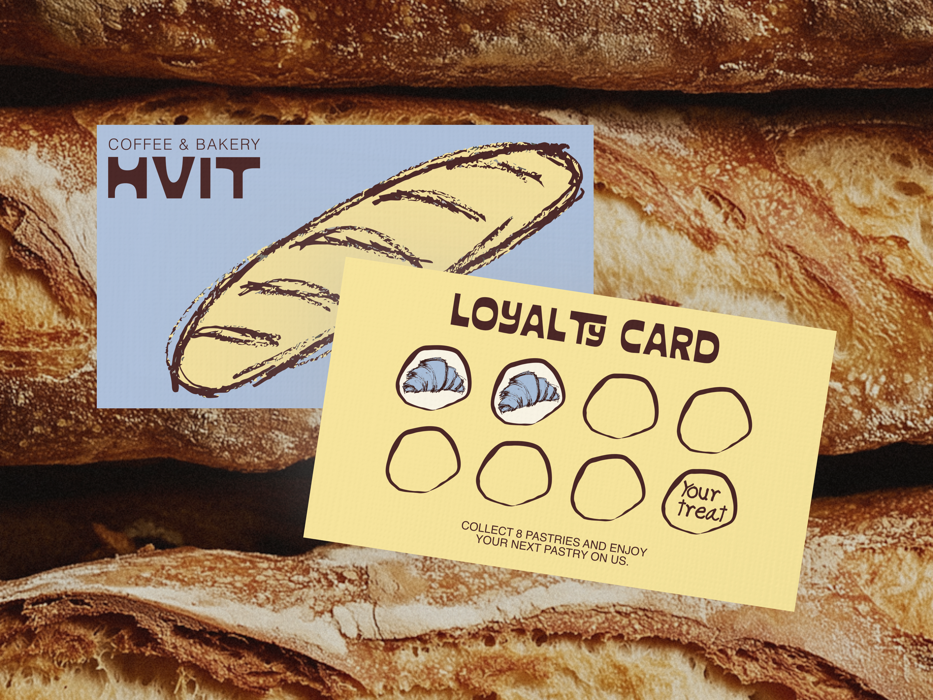 Loyalty Card Design bakery bakery branding brand identity branding cafe branding coffee shop design designer figma food branding graphic design hand drawn illustration illustration loyalty card loyalty card design print design sketch stationery design typography visual identity