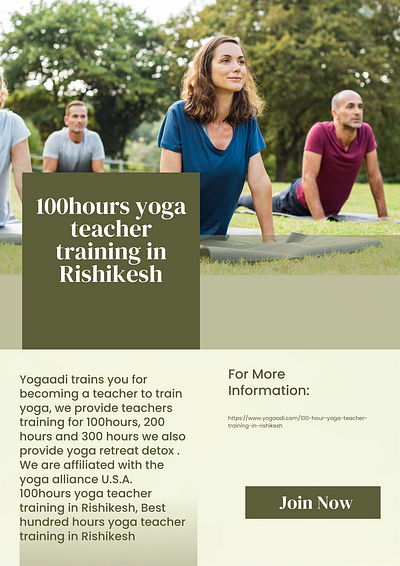 100hours yoga teacher training in Rishikesh 3d animation branding graphic design logo motion graphics ui