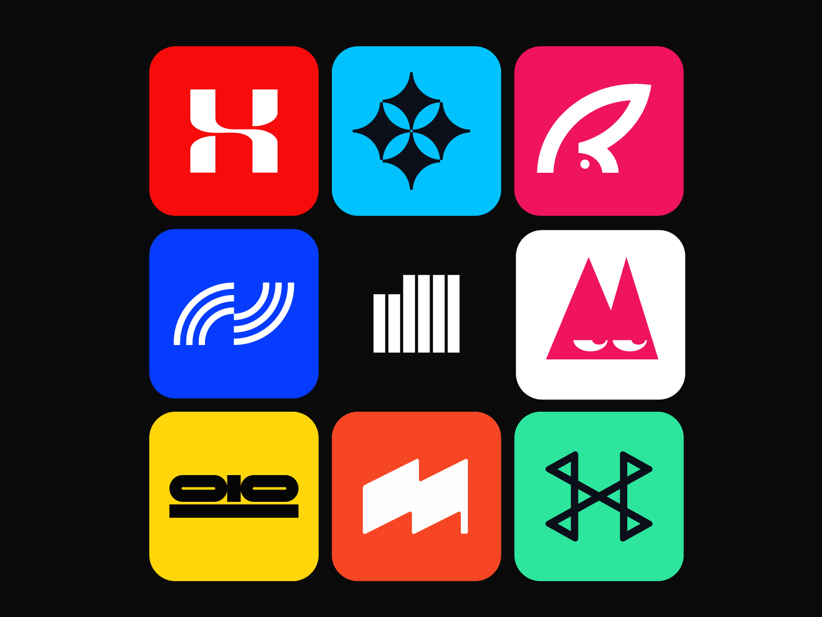 App Icon Design Collection app application appstore architecture bold colorful construction fun graphic design icon logo logo design logotype minimalist pet playmarket rabbit simple software symbol