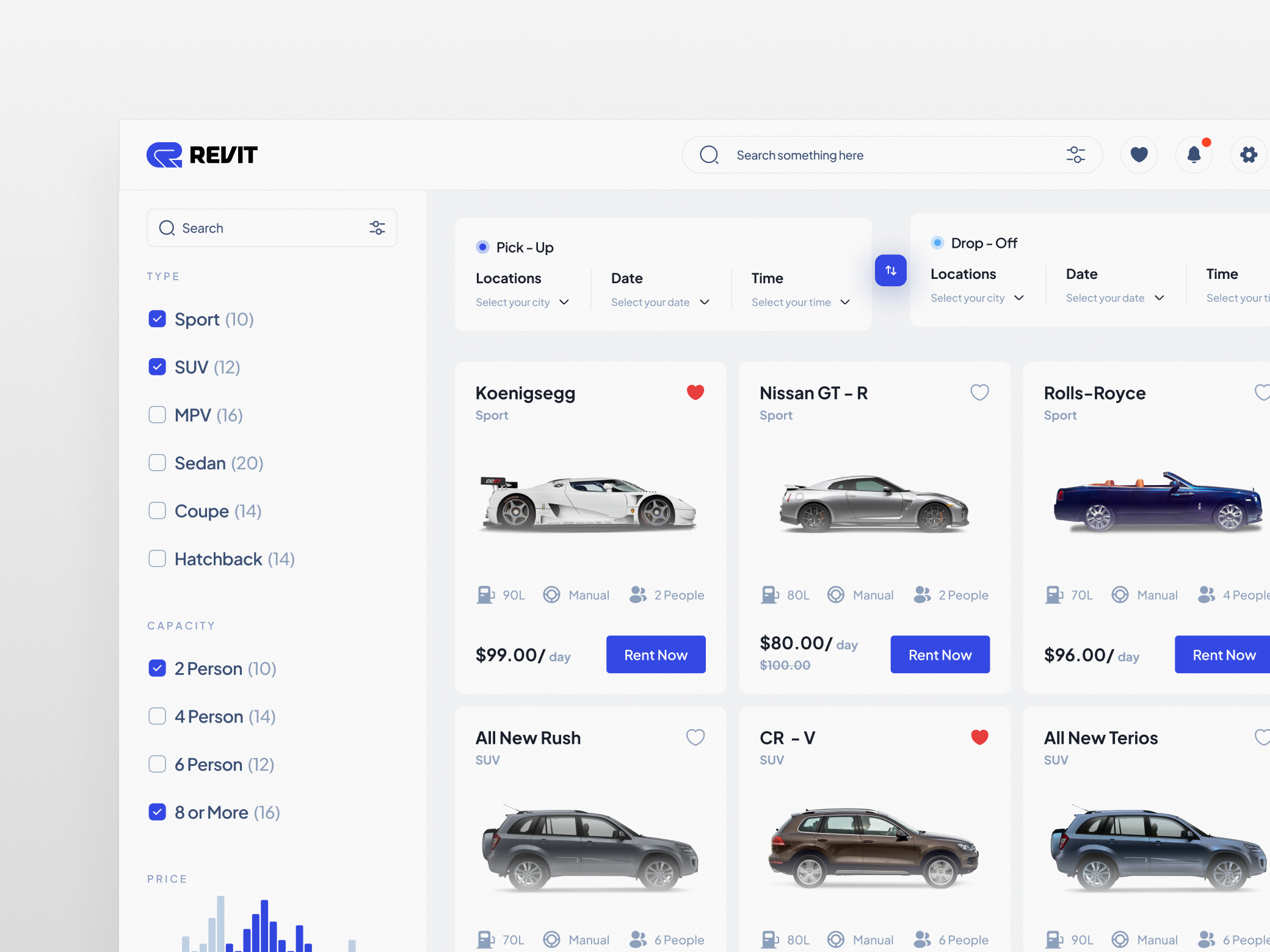 Car Rental Dashboard app design product design ui design web design