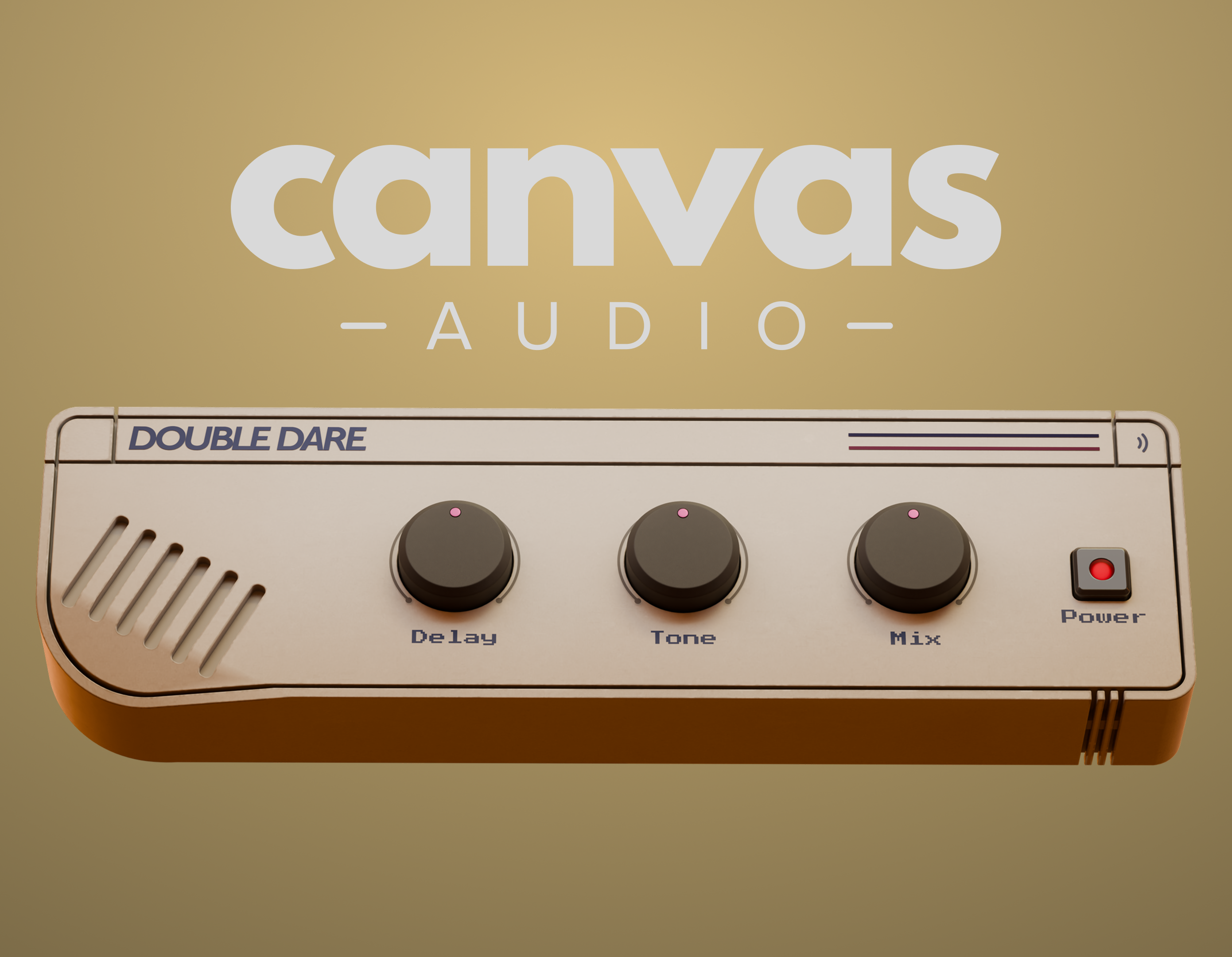 "Double Dare" VST Audio Plugin UI Design 3d modeling au plugin audio gui audio plugin graphic design gui musicproduction ui vst vst plugin