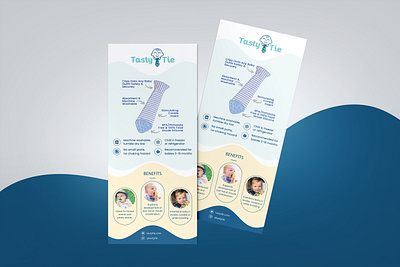 Tasty Tie Company DL flyer Design baby shop baby tie brochure child tie corporate flyer creative flyer design dl flyer design flyer logo modern flyer one baby tie tasty tie tie company tie shop