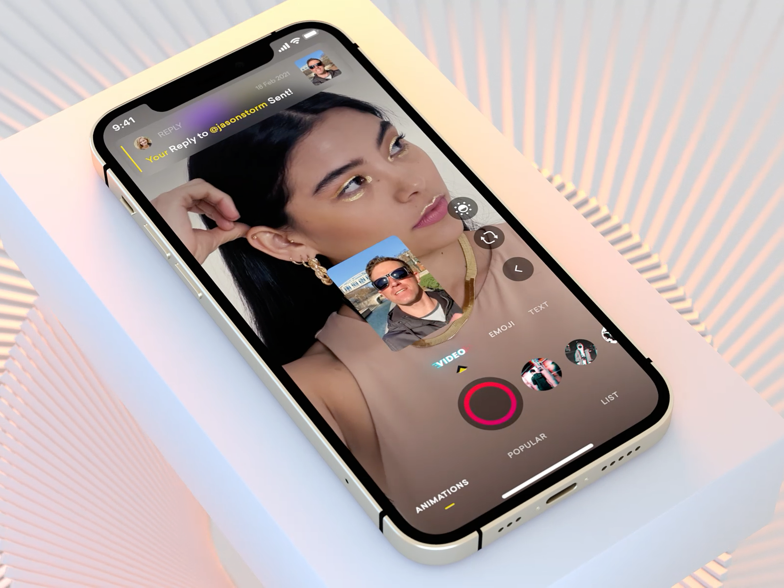 Create Video Text ai branding btc dashboard design homepage illustration interface ios iphone mobile os promt ui video voice