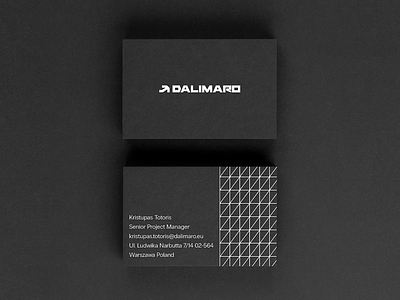 Business cards for Dalimaro brandbook branding business card containers design graphic design logistics logo logotype