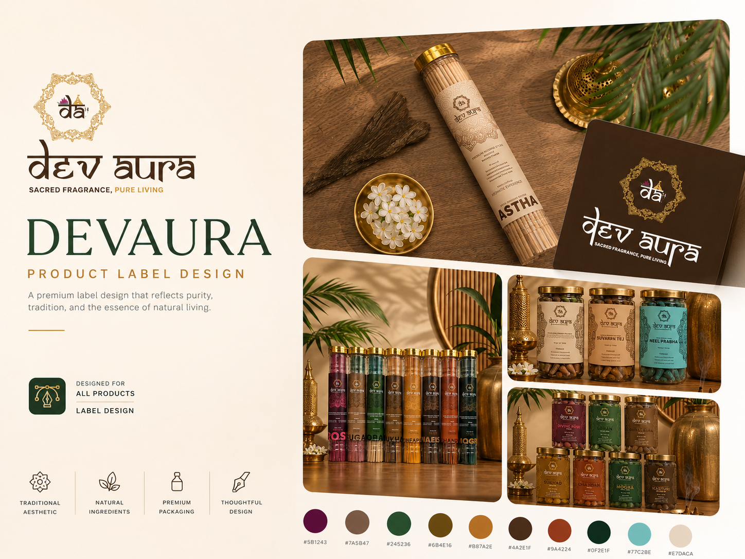 Devaura - Product Label Design branding graphic design