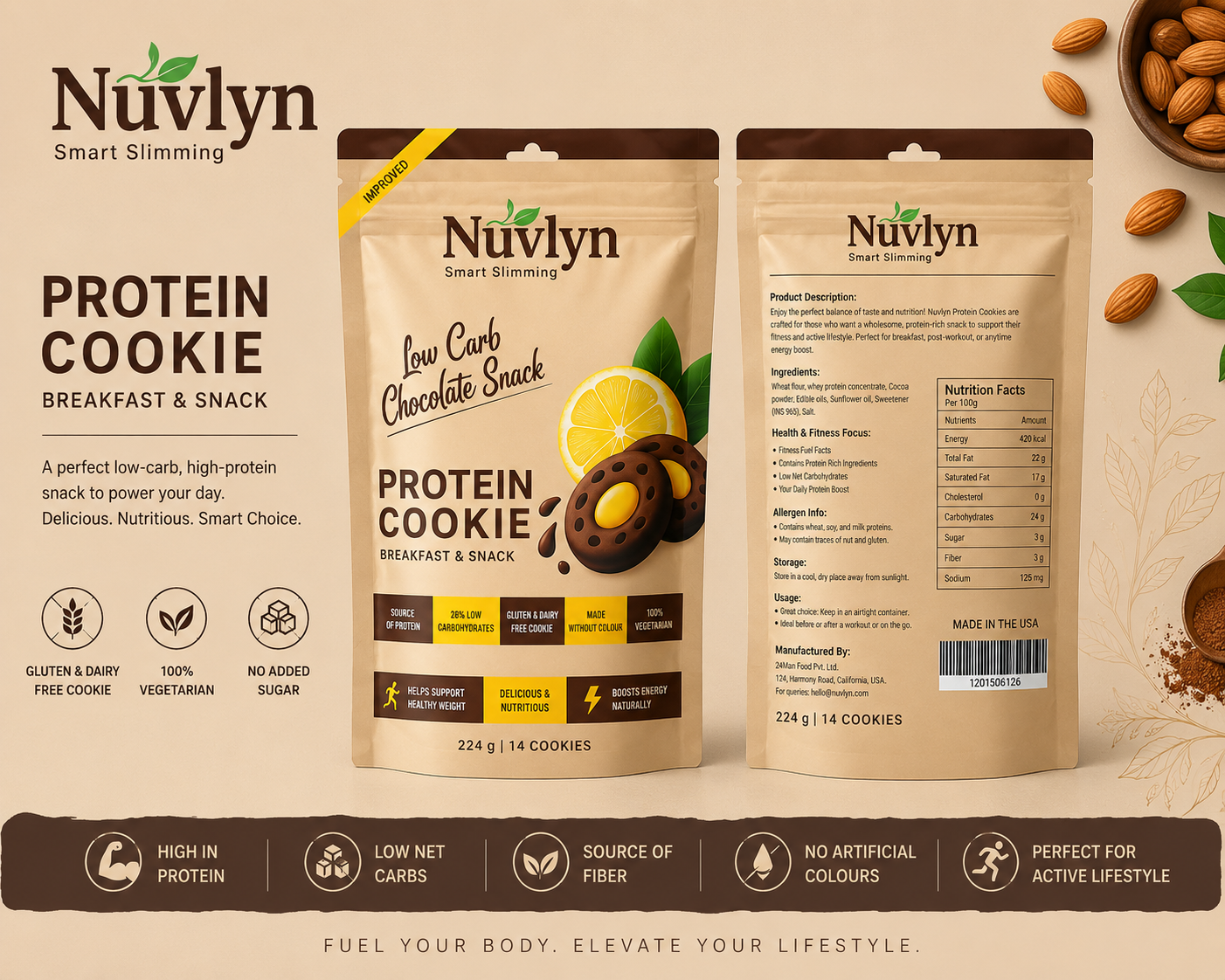 Nuvlyn - Label Design branding graphic design