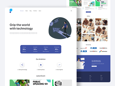 Patria Developer - Organization Web Design design inspiration organization ui website