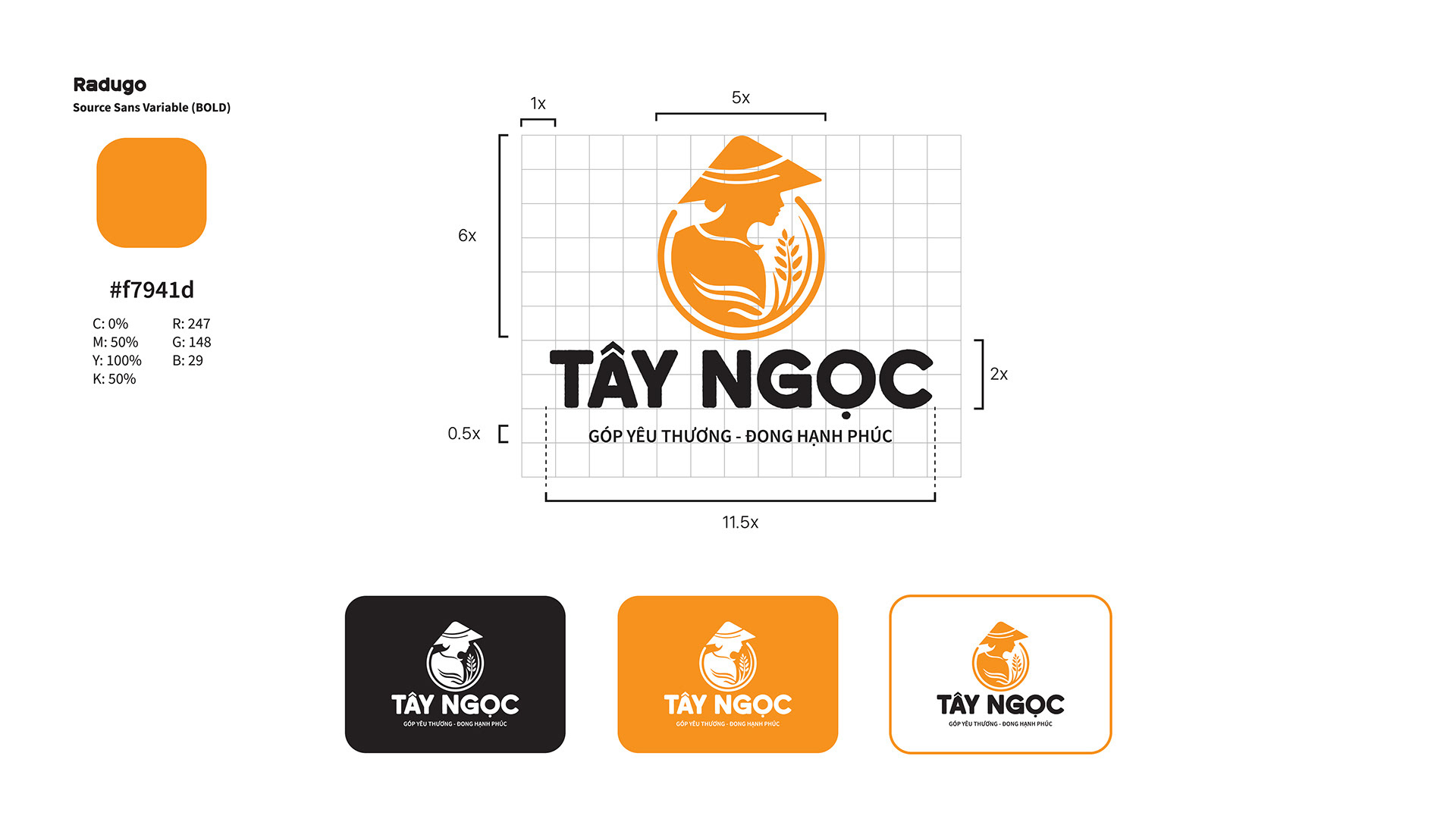 "TAY NGOC" Rice - Brand Guideline app branding design graphic design illustration logo typography ui ux