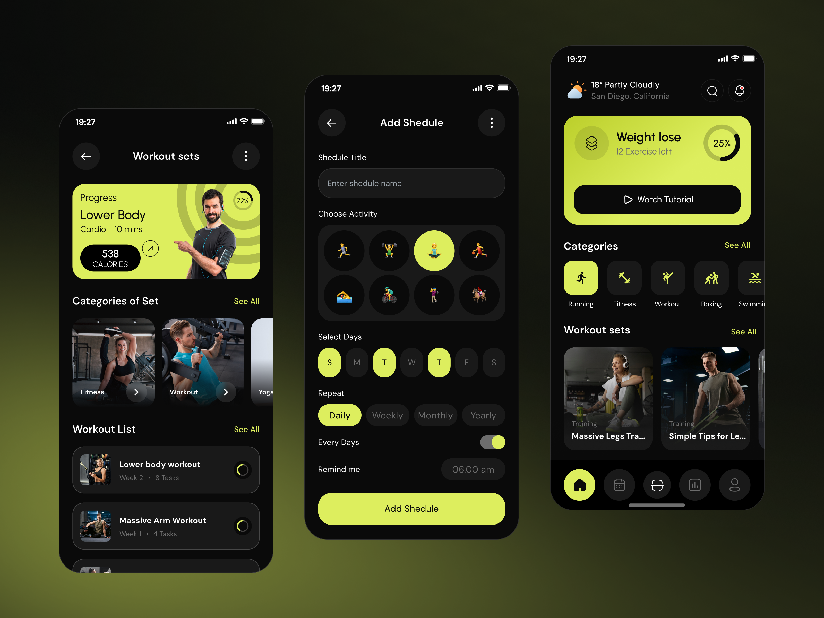 Fitness Mobile App app nterface service startup ui ux web