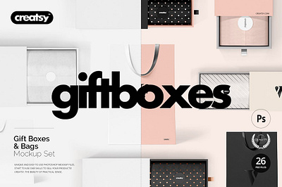 Gift Boxes and Bags Mockup Set online