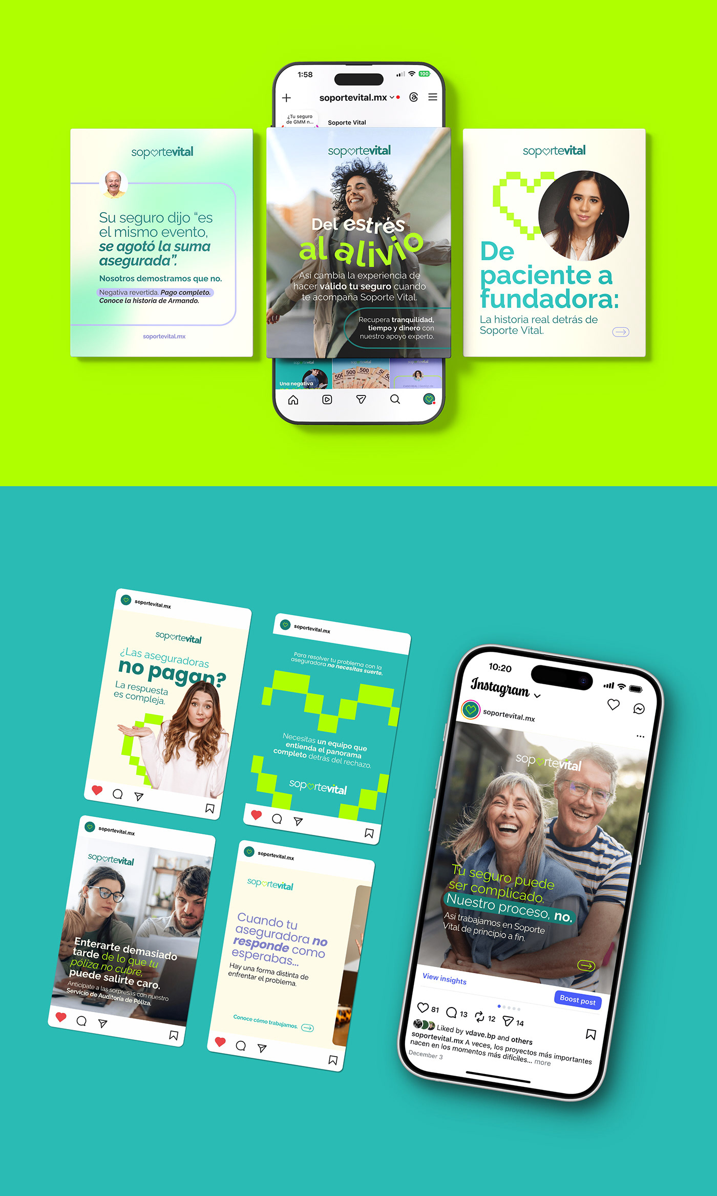 SoporteVital redes sociales social media stationary web web design website