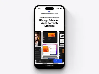 Portfolio 2023 | Work Page Mobile daily ui dailyui design interface light live minimal mobile modern portfolio responsive ui ui design uidesign ux work work page