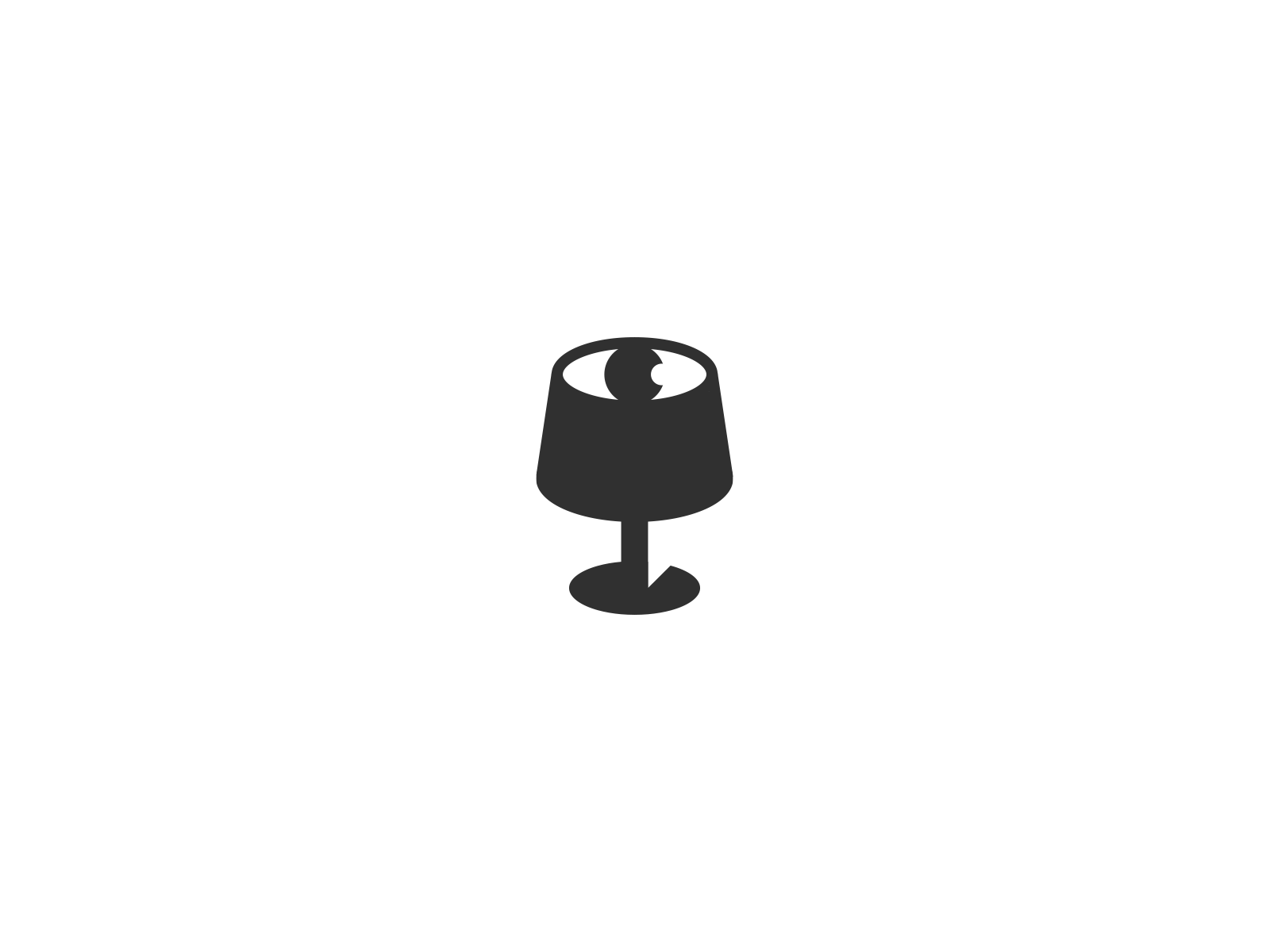 Eye and lamp logo brand brand design brand designer branddesign branddesigner branding branding design branding designer eye eye logo lamp lamp logo logo logo design logo designer logodesign logodesigner logotype negative space negative space logo
