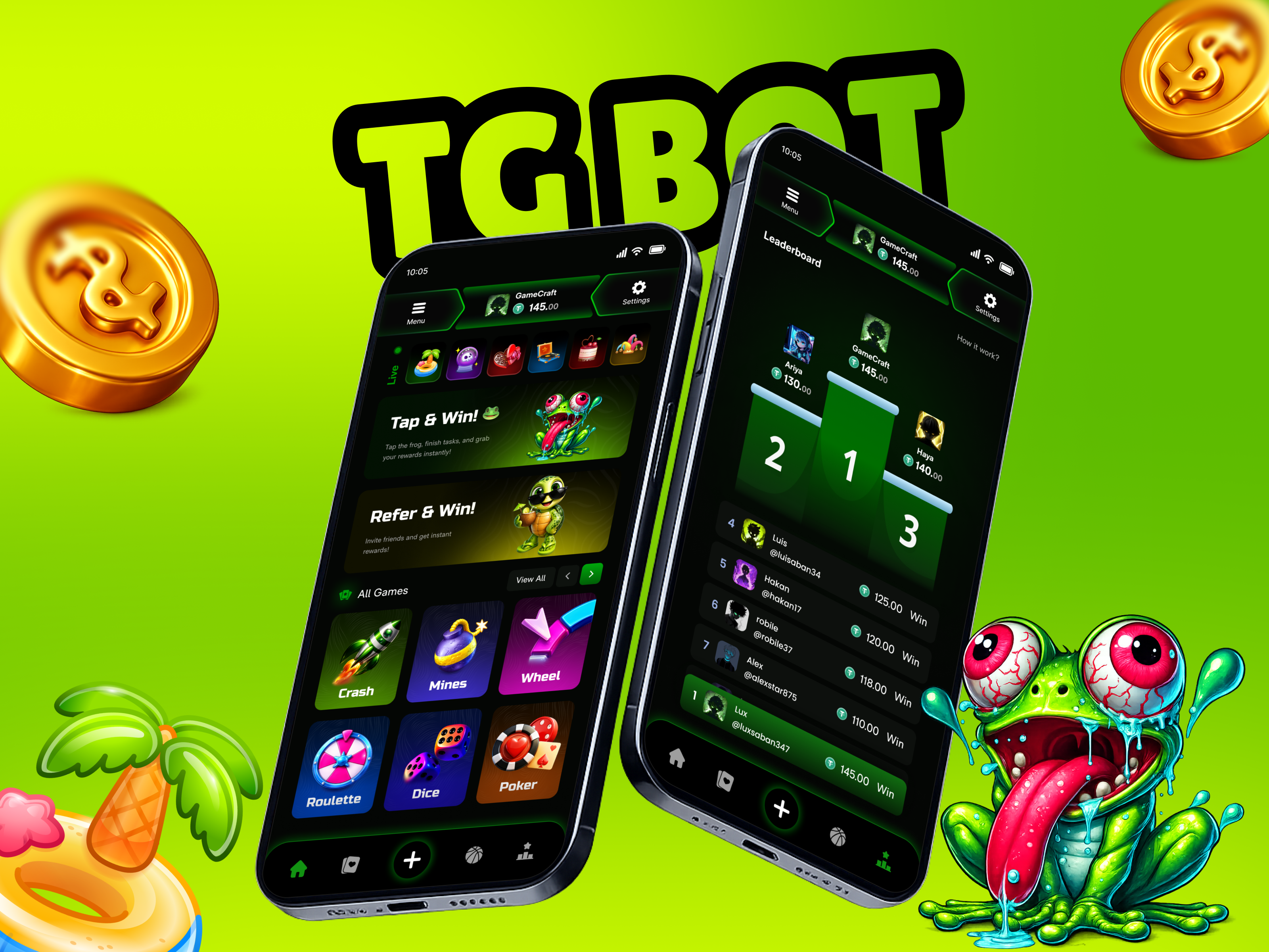 Telegram Mini App - Casino & Mini Games UI betting app bot casino casino interface casino template crypto casino design fog game gambling game app igaming live casino mini app game mobile casino mobile game online casino rewards telegram bot telegram mini app tg mini app