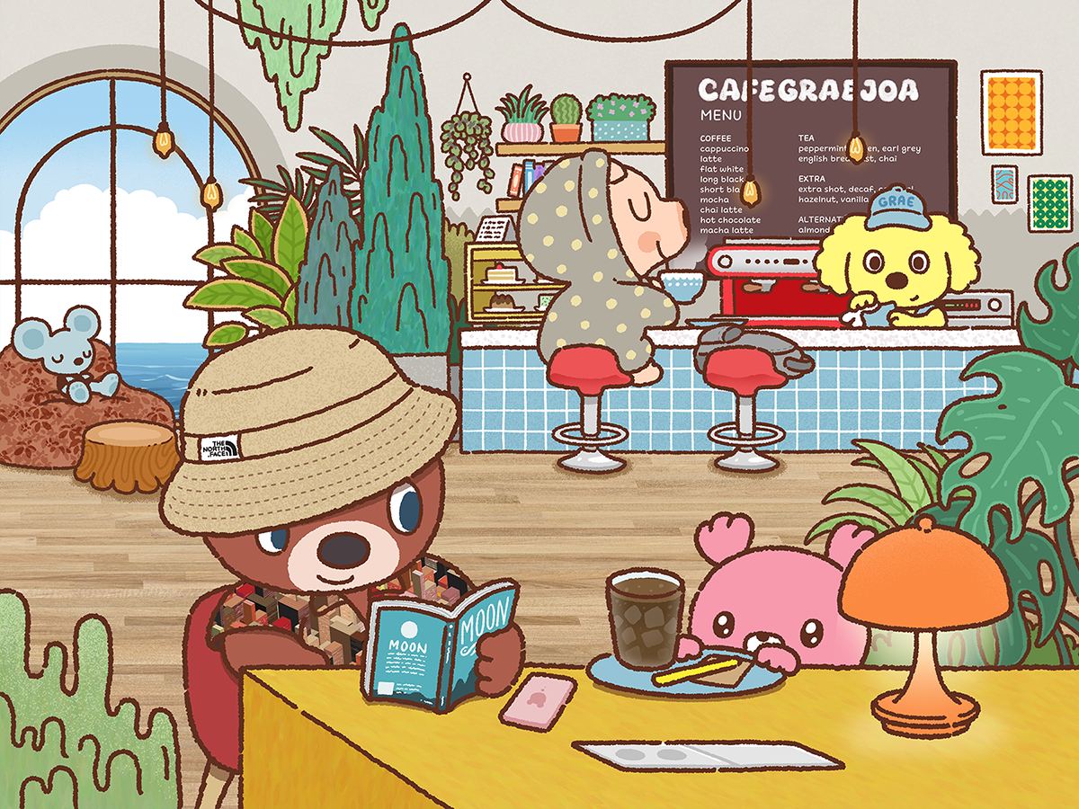 Cozy Cafe Vibe - Character illustration cafe cafe illustration character illustration cozy cozy illustration illust illustration