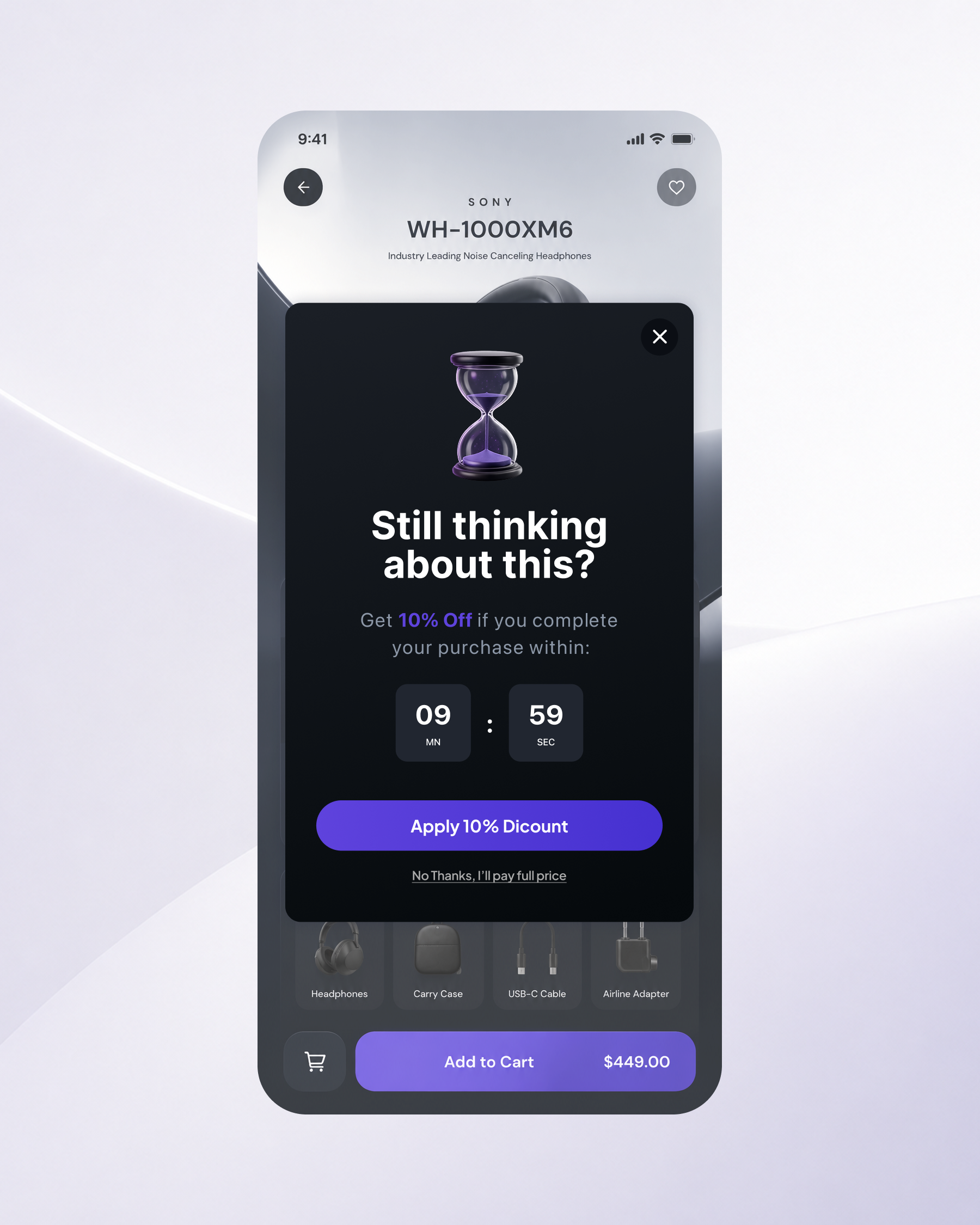 Idle Pop‑ups for Tech & Gadget Ecommerce ai ecommerce exit intent figma motion graphics online shop pop up ui ux