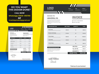 Black minimal corporate vector invoice template design. black invoice branding business business invoice calculator clean corporate corporate invoice graphic design illustration invoice minimal minimal invoice modern invoice simple simple invoice smart invoice template vector