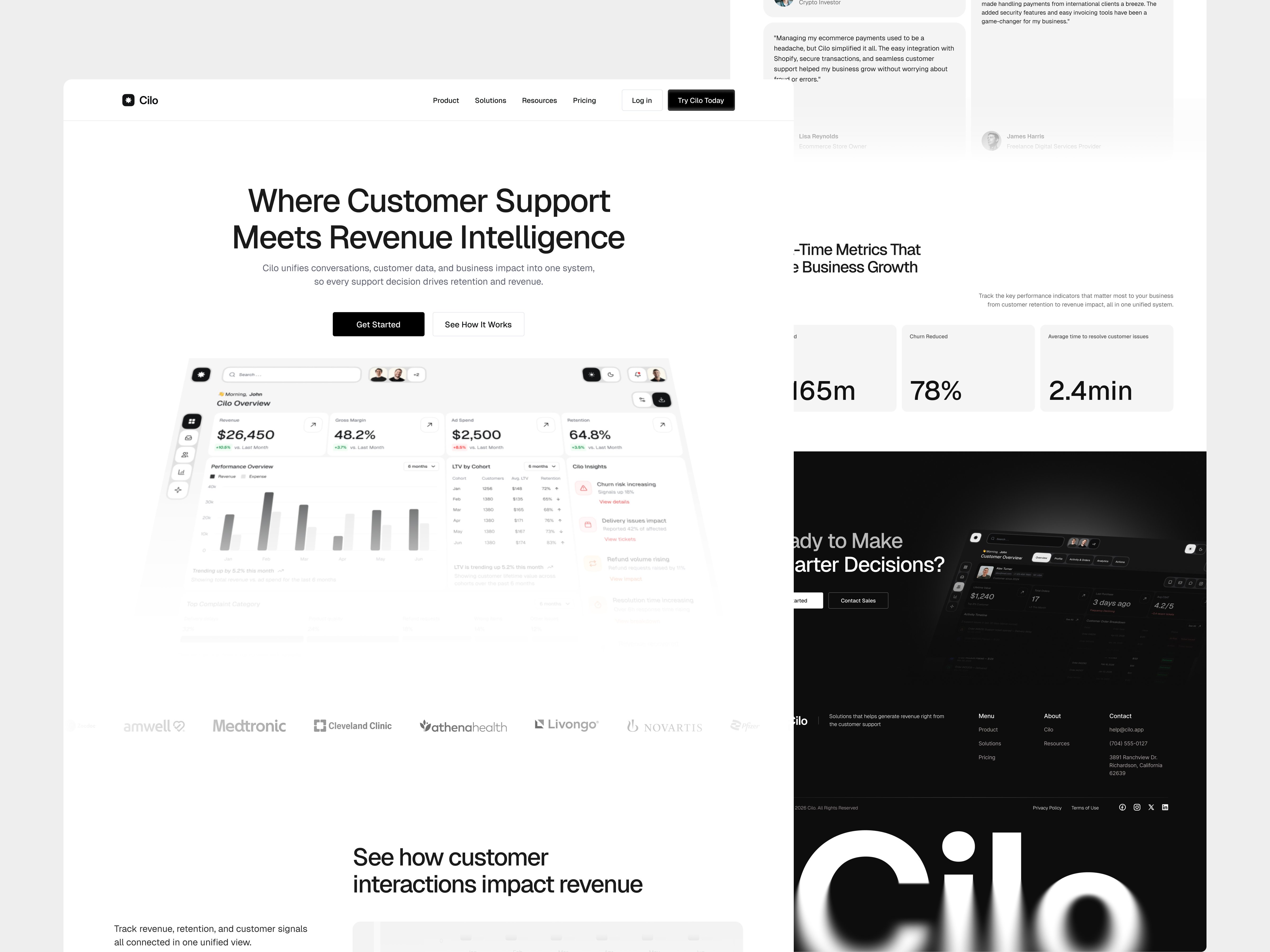 Cilo - AI CRM SaaS Landing Page Design ai saas b2bsaas cleanui conversiondesign crm crm saas herosection landingpagedesign marketingwebsite minimaldesign productdesign saas saasdesign uidesign uiux webapp webdesign websitedesign