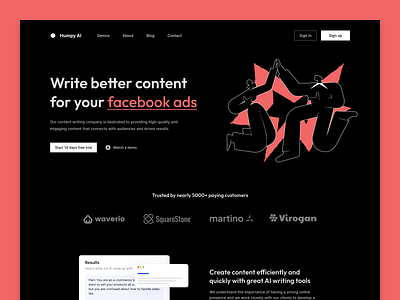 Saas - Landing Page banner bootstrap branding company website dark theme design home page illustration landing page logo minimal product red theme ui uiux ux webflow website wordpress