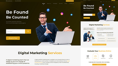 Web Design for digital marketing agency dashbord digitalmarketing ui web website