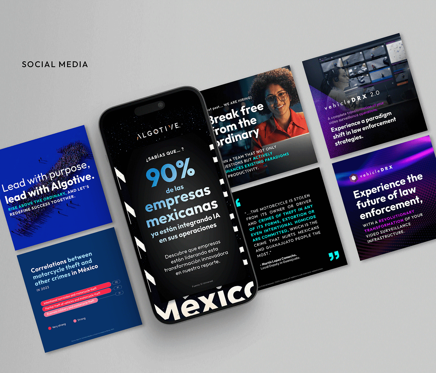 Algotive branding brochure hubspot one pager social media stationery web web design website