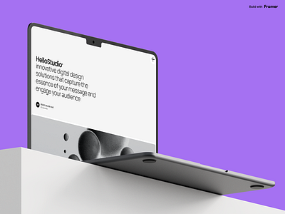 HelloStudio – Agency Template. Framer agency animated text animation blog cms design designer framer homepage landing portfolio showcase studio template theme ui web