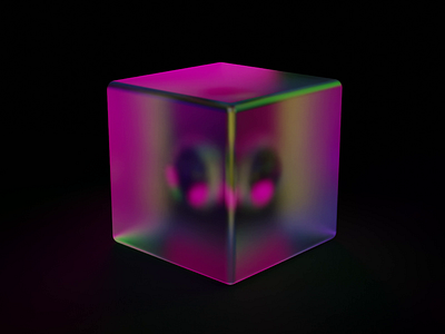 Colorful Cube with a sphere in it 3d 3d design 3d modeling blender design graphic design illustration