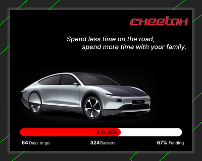 Daily UI #032 - Crowdfunding Campaign 032 32 3d branding car crowd crowdfunding crowdfunding campaign daily ui challenge design donate e car electric car figma graphic design illustration logo ui ux vector
