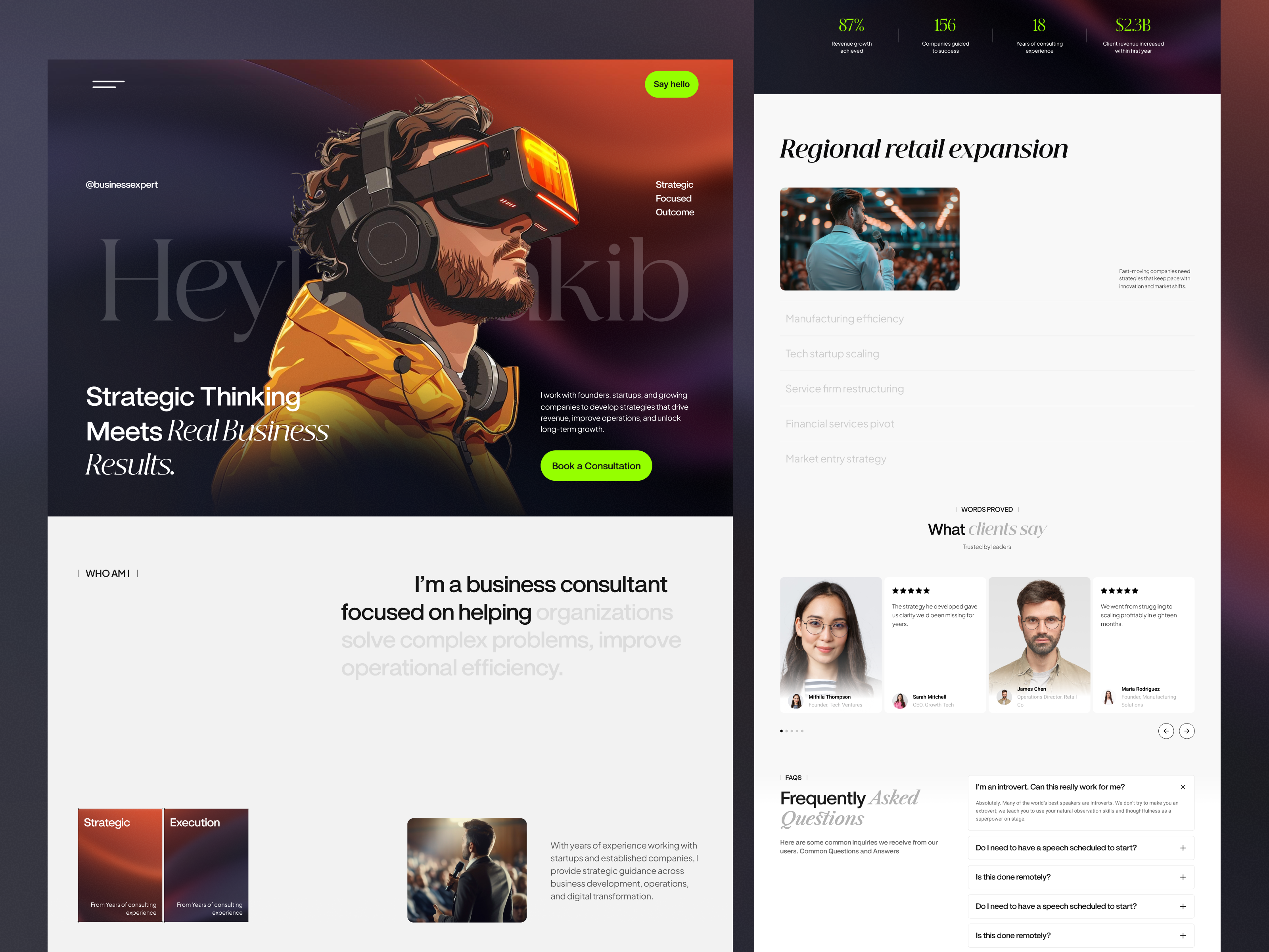 Business Consultant Portfolio – UI/UX Design app branding businessconsultant consultingwebsite design designconcept dribbble figma graphic design illustration landingpage logo minimal portfolio portfoliodesign ui ux vector webdesign