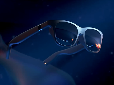 Viture XR glasses rendering 3d animation branding c4d design glasses graphic design hardware illustration motion motion graphics octane redshift render rendering vr xr xr glasses