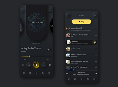 Yandex music app Skeuomorphism. Recreation design concept app dailyui design mobi mobile ui ux