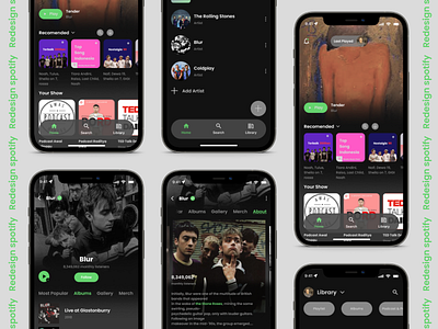 Redesign Spotify music app app apps designapp designweb musicapp musicplayer redesign spotify ui uidesign uidesigner uiux ux uxdesign webdesign