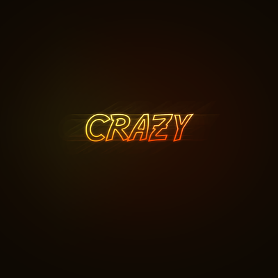 Crazy graphic design icon luminous photoshop type ui