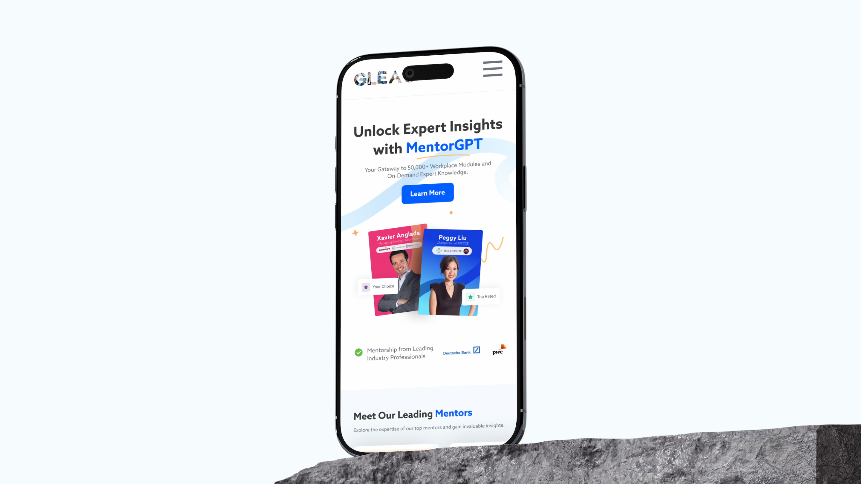 GLEAC Landing Page Redesign agency expert gleac landing page mentor training uae ui