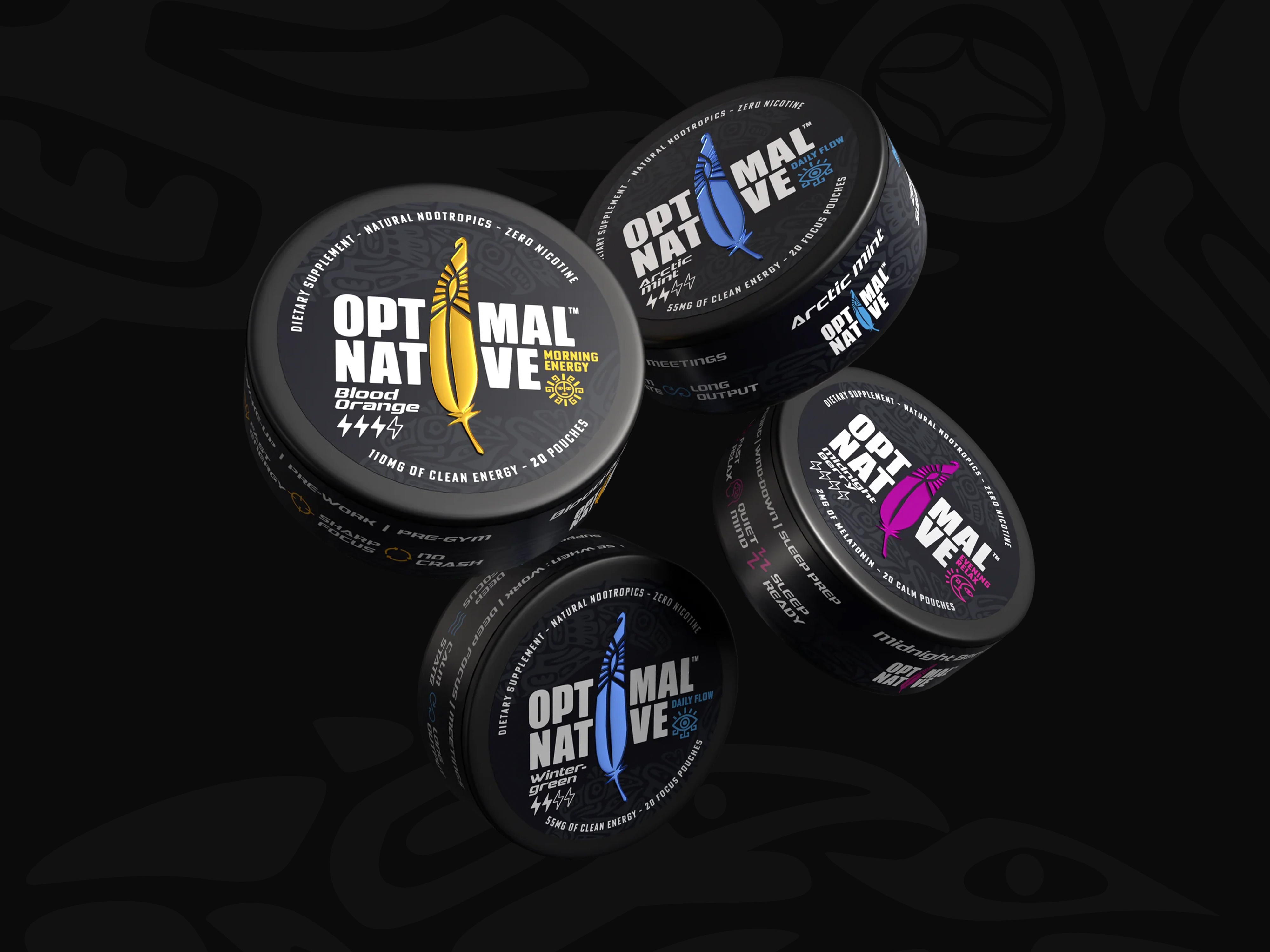 Energy Pouches | Caffeine Pouches packaging branding caffeine caffeine pouches energy pouches graphic design label design nicotine pouches notronootropic packaging snus packaging