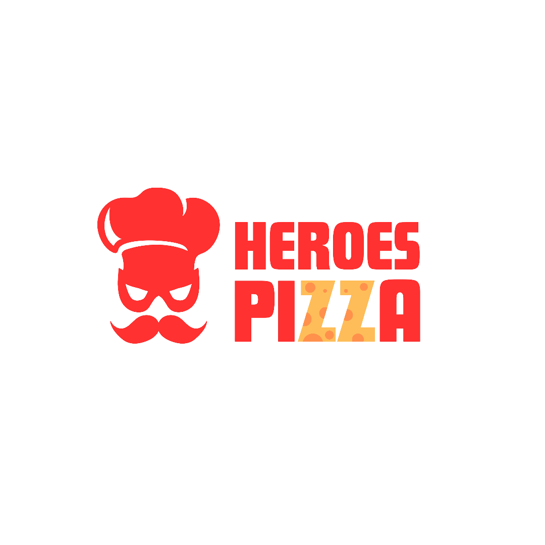 Heroes Pizza — Restaurant Interior Branding brand guidelines brand identity branding food branding food packaging graphic design interior branding logo logo design menu design mockup design pizza branding pizzeria branding restaurant branding restaurant interior retail branding signage design store branding visual identity wall signage